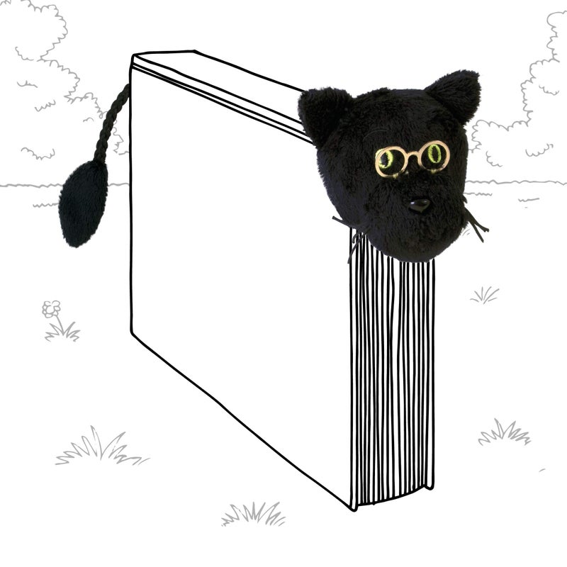 IF Book-Tails Bookmark - Black Cat - Image 1